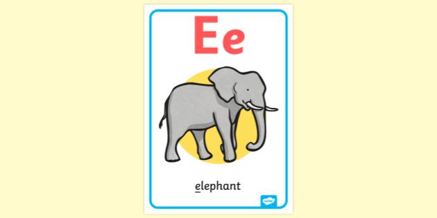 FREE! - Letter E Poster | Primary Resources (teacher made)