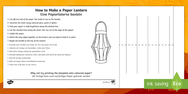 chinese lantern instructions