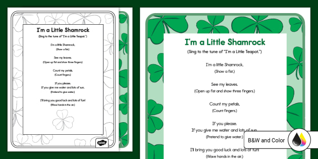 St. Patrick s Day Song Lyrics Twinkl Resources Twinkl