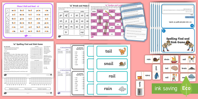 ‘ai’ Sound Activities | Phonics Pack | CfE Resources