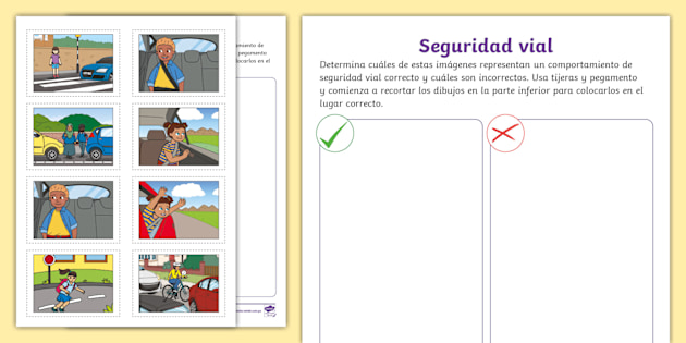 Actividad para clasificar: Seguridad Vial | Twinkl - Twinkl actividad-para-clasificar-seguridad-vial-twinkl-twinkl