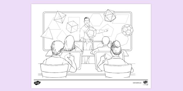 86  Coloring Pages Classroom  Best HD