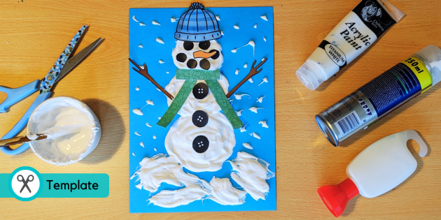 DIY Puffy Paint for Winter Crafts