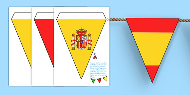 Banderitas españolas - banderitas (Teacher-Made)