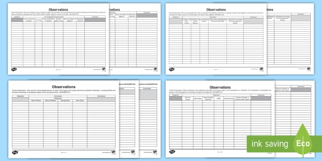 Year 6 History Observation Assessment Tracker Teacher Made 6765