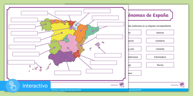 España: Comunidades autónomas - Juego de Mapas - Seterra