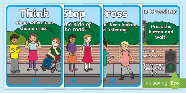 Great learning aids for all ages and levels Road Safety Awareness POSTERS 