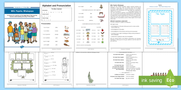 Introduction To Te Reo Māori: Mihi, Pepeha And Whakapapa Booklet