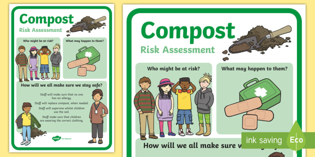 CfE Outdoor Learning Compost Risk Assessment A4 Display Poster