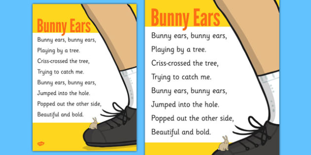 bunny ears tying shoes