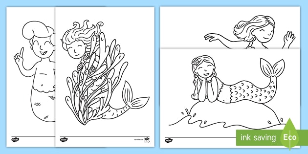 Sereias Folhas De Colorir Teacher Made Categorias de desenhos desenhosparacolorir.org última actualização: twinkl