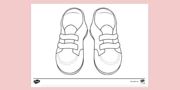FREE! - Shoes Colouring Pages - Colouring Sheets