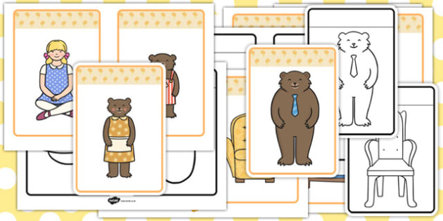 Goldilocks And The Three Bears Picture Cards 