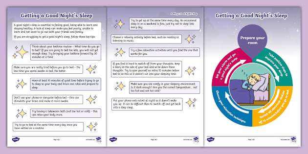 Getting a Good Night's Sleep Guide