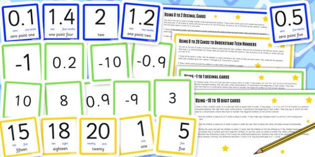 Number Digit Cards Activity Pack (teacher made)