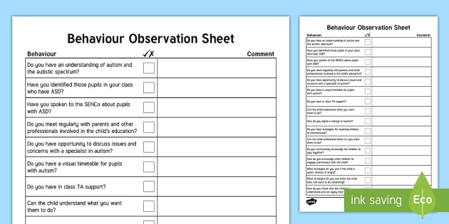 autism symptoms in adults checklist