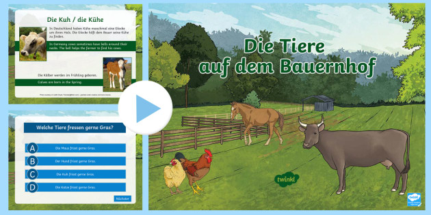 Farm Animals Powerpoint German