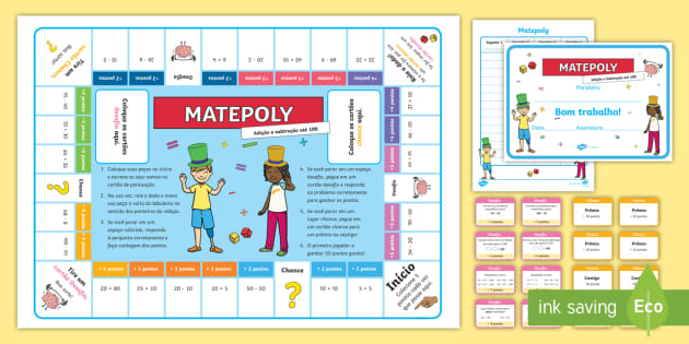 Jogo de tabuleiro matemática de multiplicação – Matemática Divertida –  Dealbox Brasil