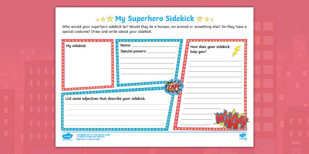 Patcho and Pigeon: Dynamic Duo! My Superhero Sidekick Activity