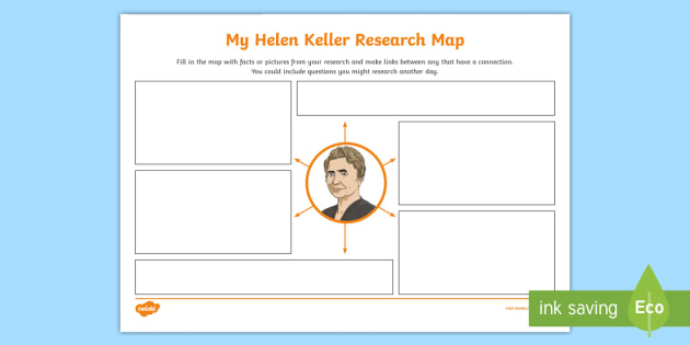 Helen Keller Research Map (teacher Made)