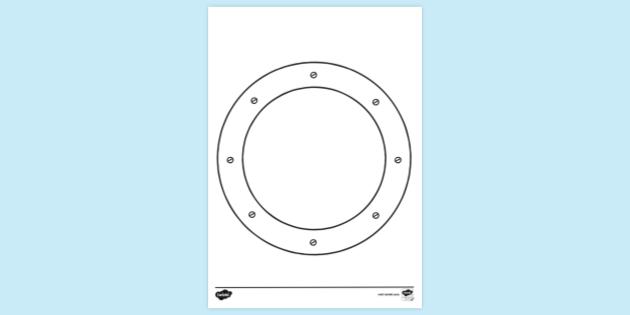 Porthole Colouring Sheet