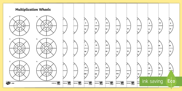 mixed multiplication tables for kids multiplication wheels