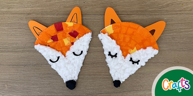 Paper Plate Fox Craft - Twinkl+