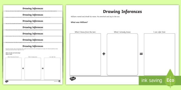 Making Inferences From Text Worksheet Activity Sheets Inferences