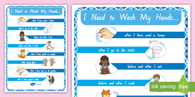 Hand Washing Poster (teacher made)