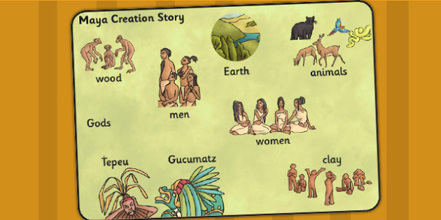 Maya Civilisation Creation Story Word Mat (teacher Made)