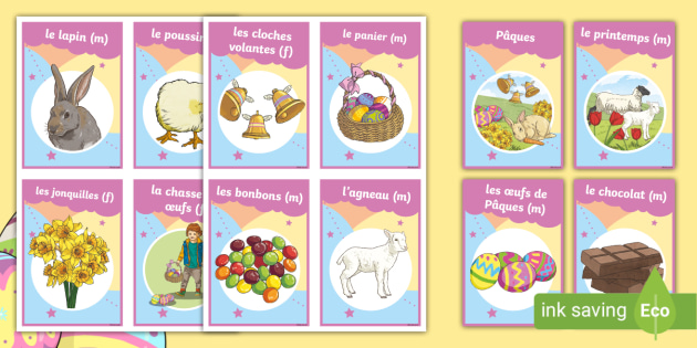  French Easter Flashcards KS2 Resource Teacher Made 