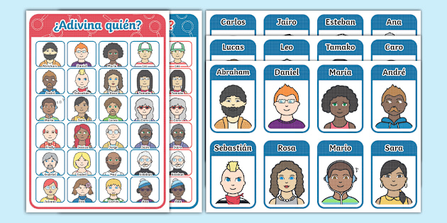 Juego de mesa: Adivina quién Twinkl Colombia
