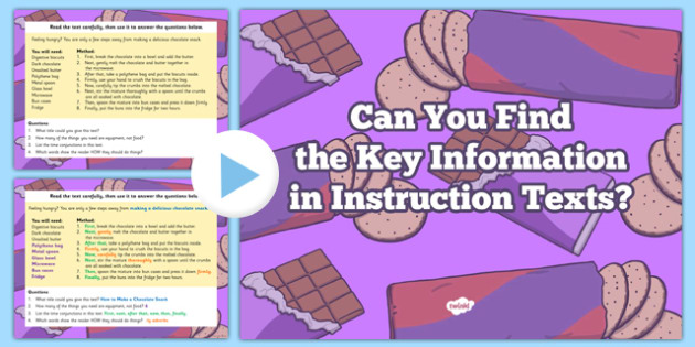 Retrieve and Record Information from Non Fiction Morning Task Instruction PowerPoint