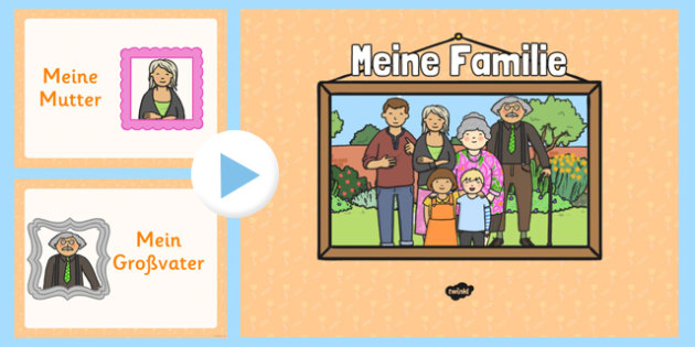 German Family Members Powerpoint - German, Family Members, Powerpoint