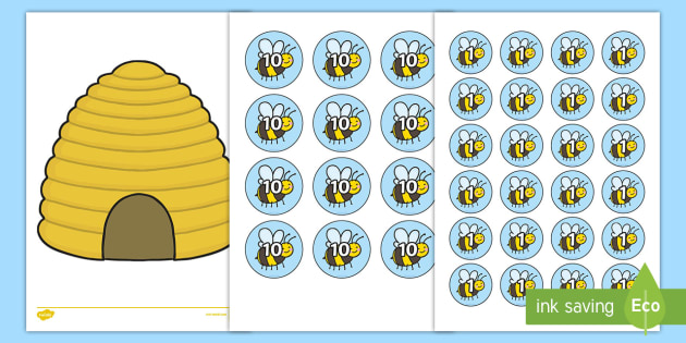 for kindergarten numeracy free worksheets / Counters Worksheet Maths   Bee and Beehive Worksheet