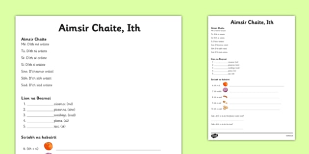 worksheet-activity-sheet-aimsir-chaite-ith-gaeilge-verbs