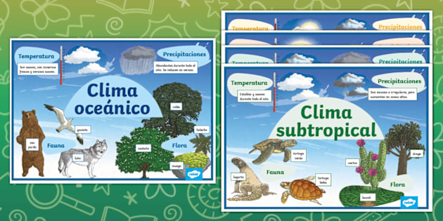 Tipos De Climas En Espanol