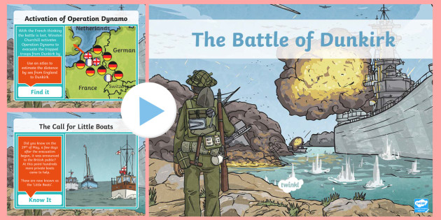 Ks2 The Battle Of Dunkirk Information Powerpoint [ 315 x 630 Pixel ]