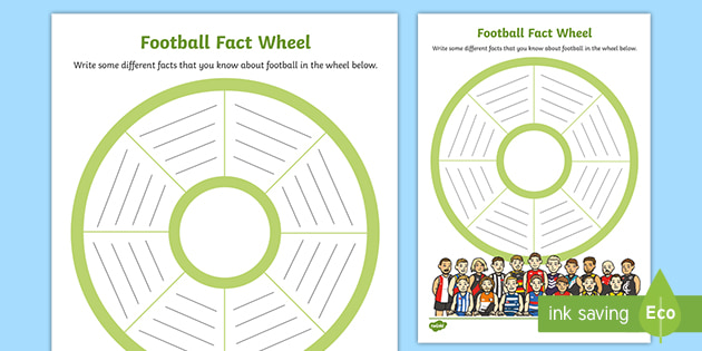 football fact wheel worksheet teacher made