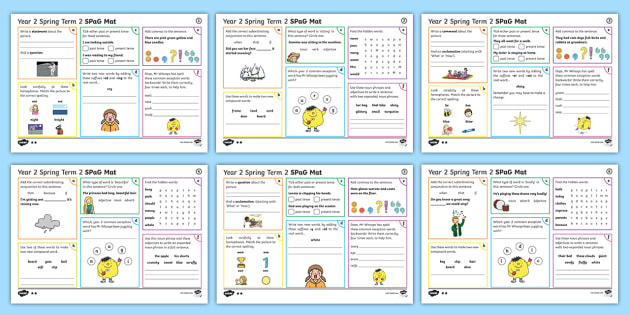 Year 2 Spring Term 2 SPaG Activity Mats KS1 Year 2 SPaG