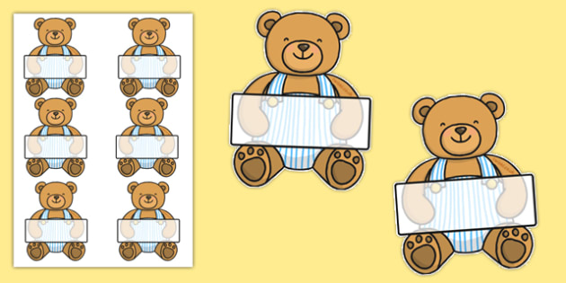 teddy bear tag