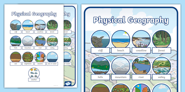 Physical Geography Vocabulary KS1 Poster Twinkl Geography
