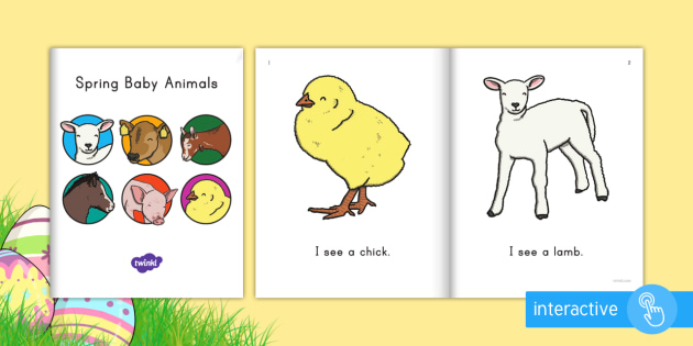 Springtime Baby Animals Emergent Reader eBook (Teacher-Made)