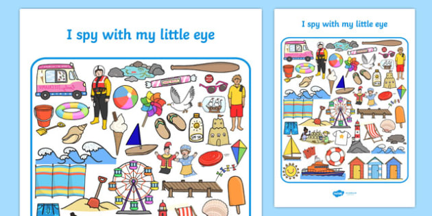 Seaside I Spy With My Little Eye Activity - seaside, I spy