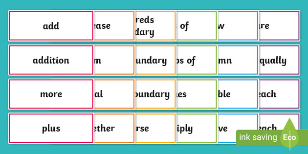 FREE! - Calculation Vocabulary Cards (Year 5) (teacher made)