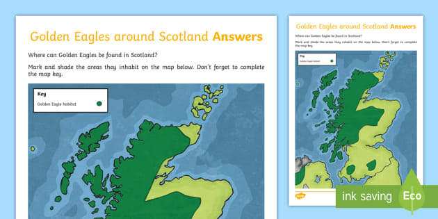 Golden Eagles Around Scotland Worksheet