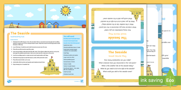 The Seaside Small World Play Idea and Printable Resource Pack