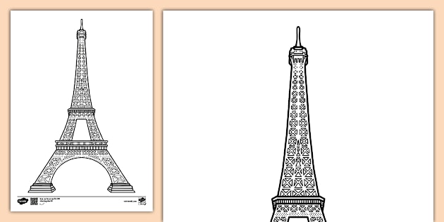 Outline Of Eiffel Tower Kids Free Printable Eiffel Tower Coloring