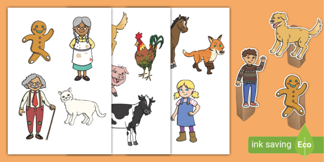 The Gingerbread Man Small World Characters