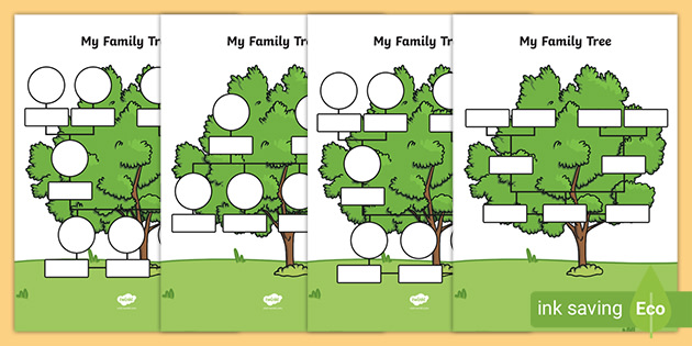 family tree template for kids My Family Tree  Family Tree Ideas For Nursery  Twinkl
